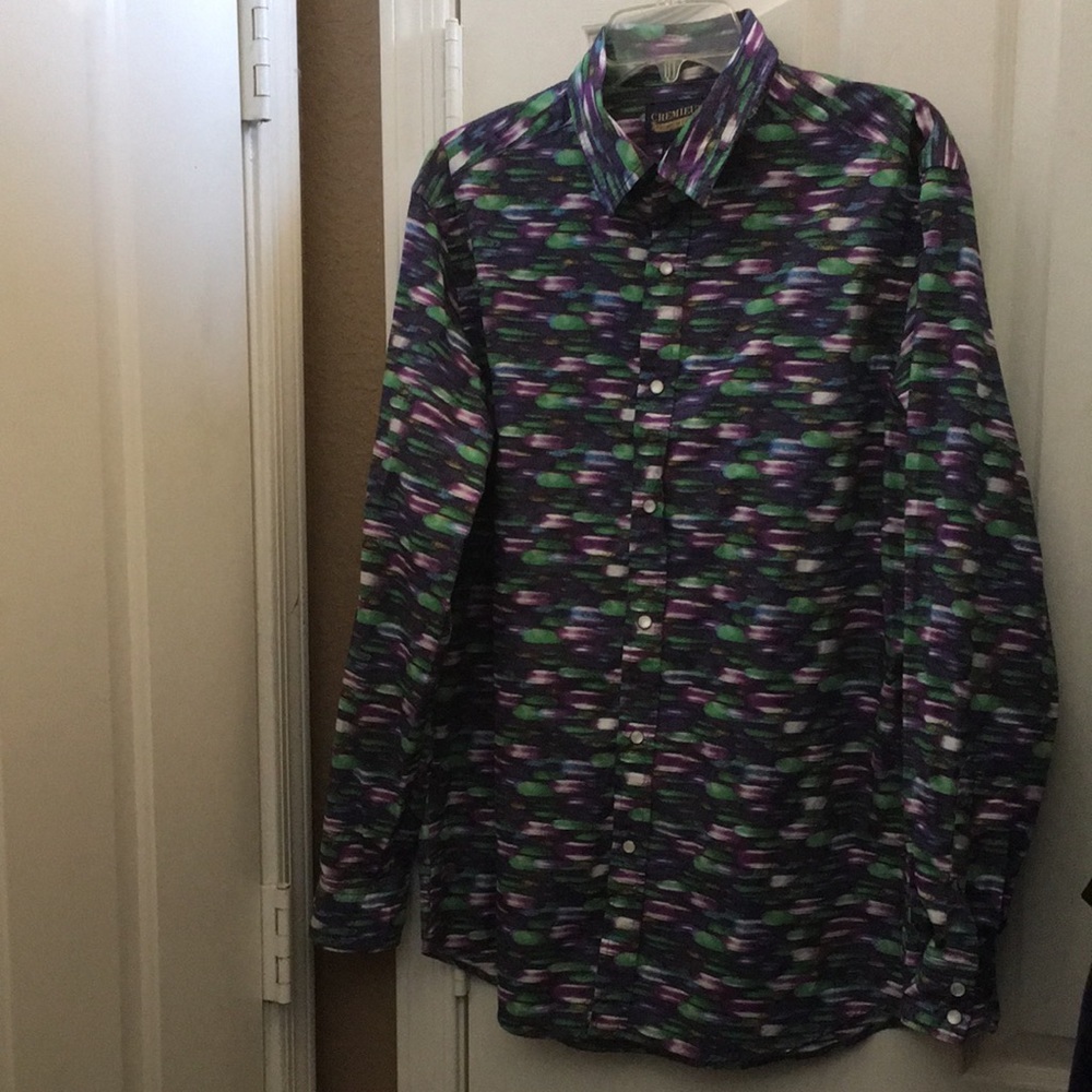 FINAL MARKDOWN Men’s Daniel Cremieux premium LS Snap-front Button Down Shirt (L)